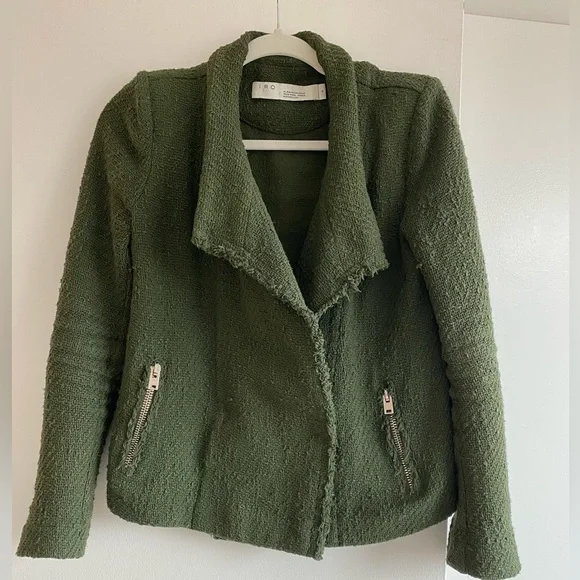 Iro Miraspe Jacket, size FR 38 / US 6 in hunter green. great condition